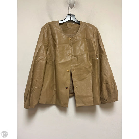 Jacket Other By Chicos In Tan, Size: Xl