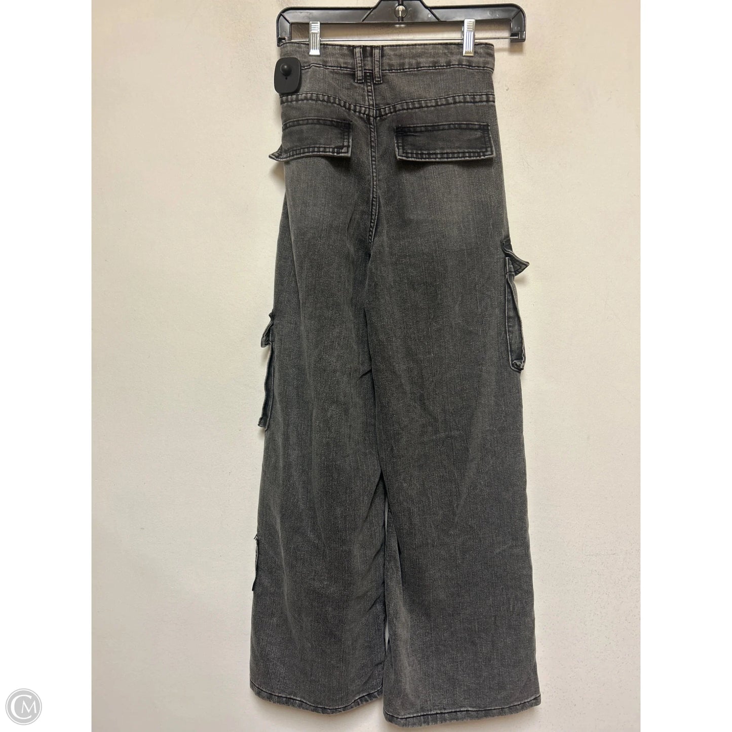 Jeans Wide Leg By Divided In Grey Denim, Size: 0