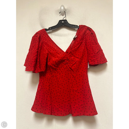 Top Short Sleeve By A New Day In Red, Size: Xs