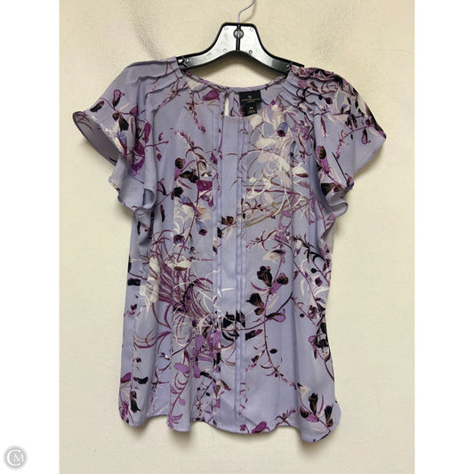 Top Short Sleeve By Worthington In Purple, Size: S