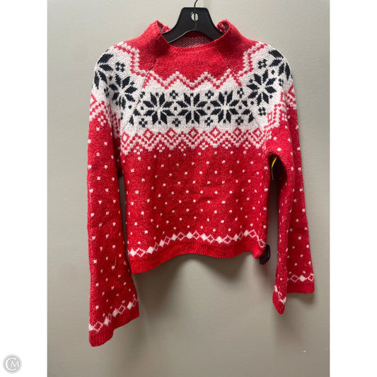 Sweater By No Boundaries In Red & White, Size: Xs