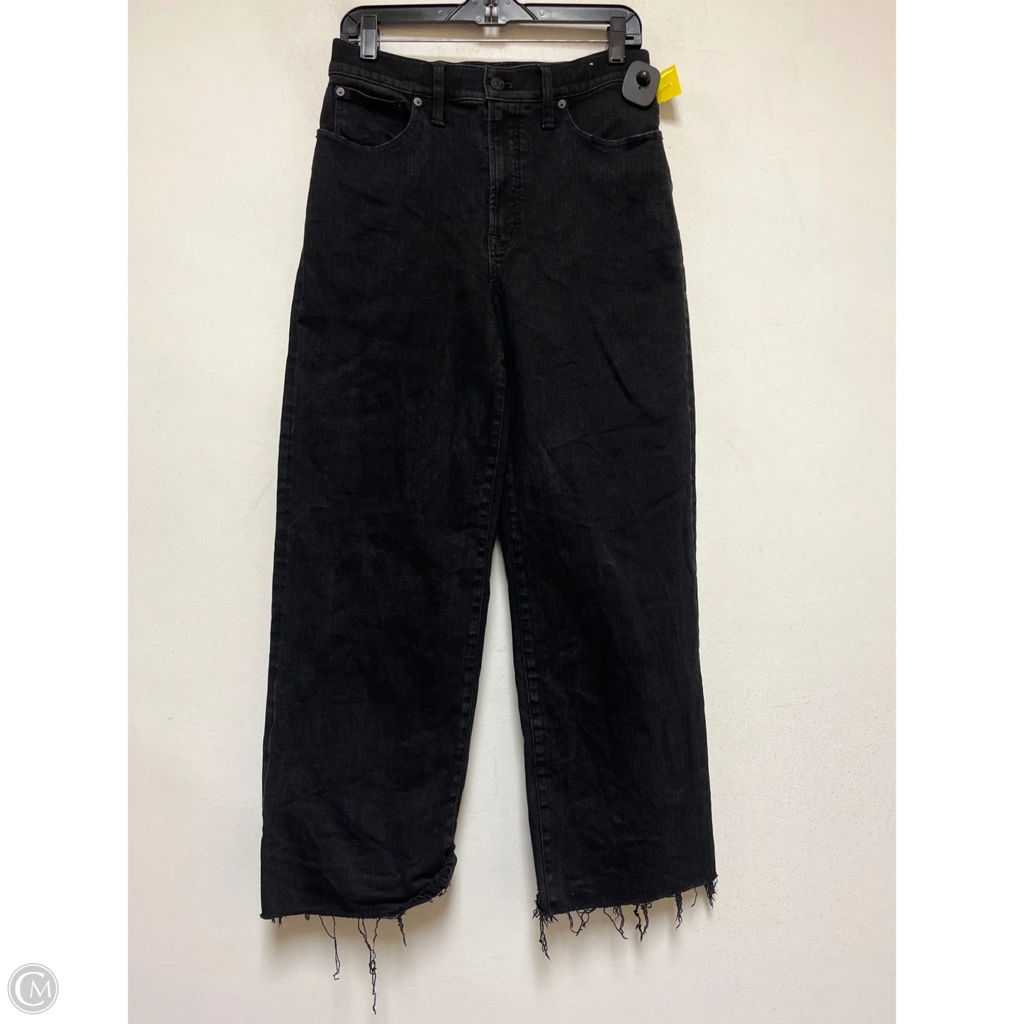 Jeans Wide Leg By Madewell In Black Denim, Size: 6