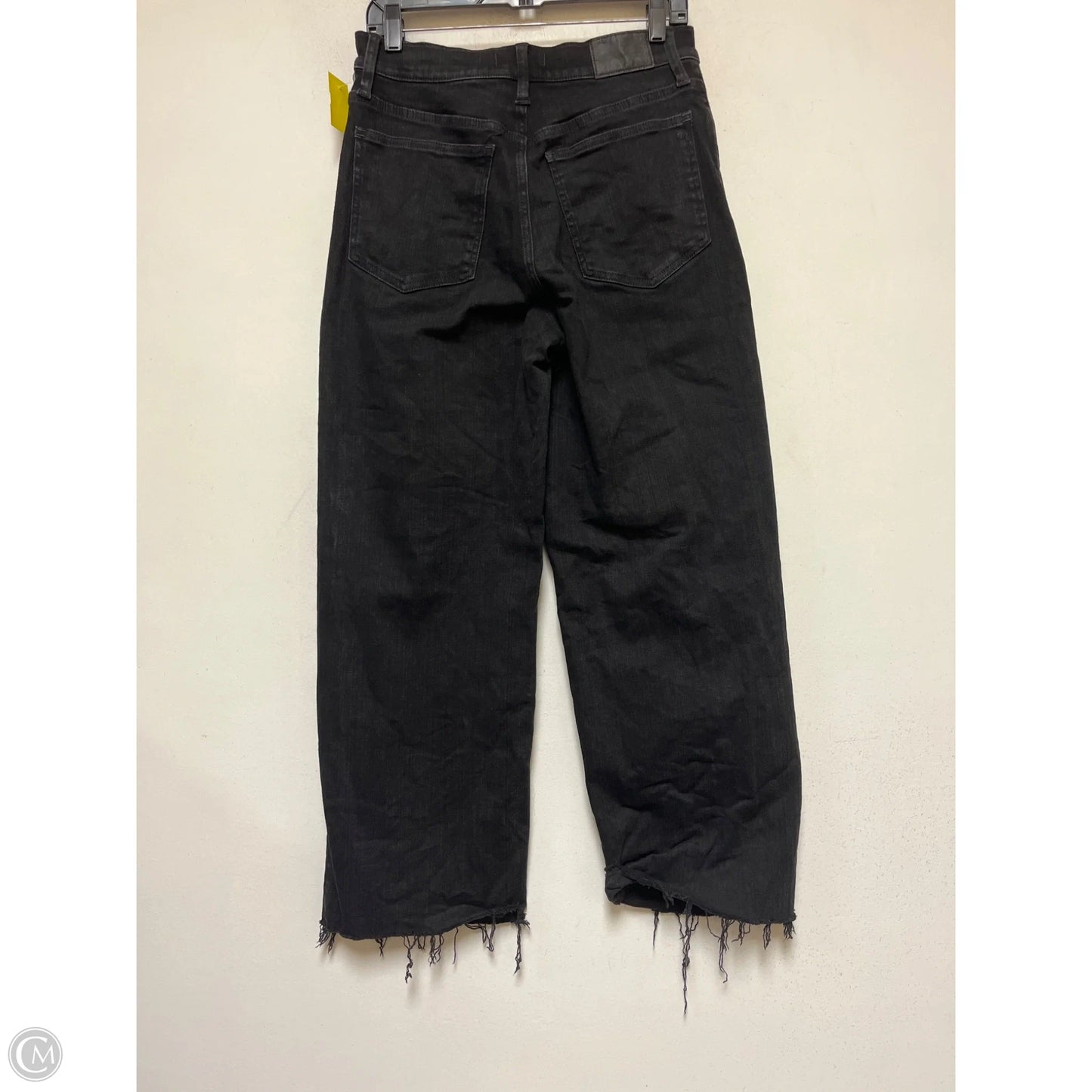 Jeans Wide Leg By Madewell In Black Denim, Size: 6