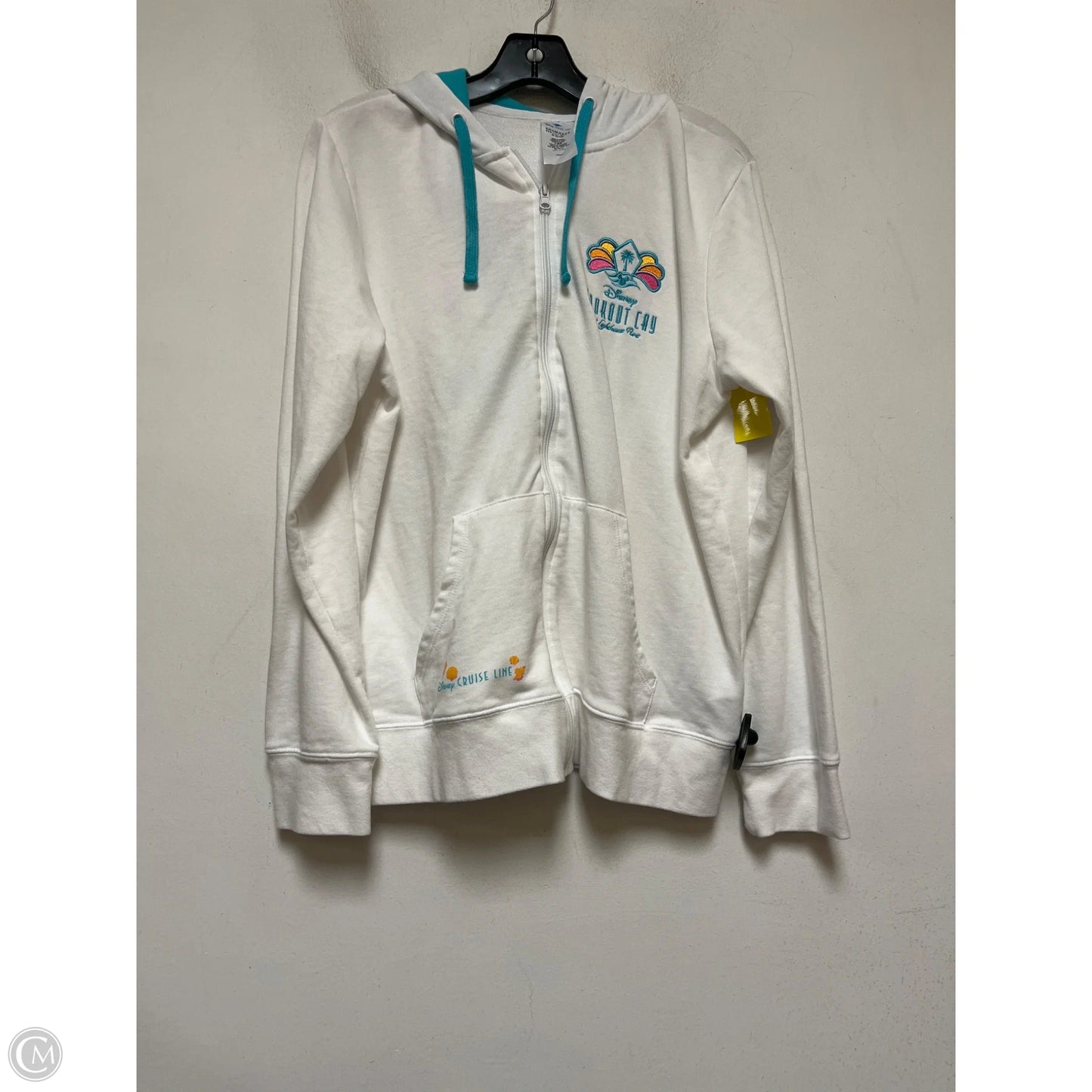Sweatshirt Hoodie By Disney In White, Size: Xl