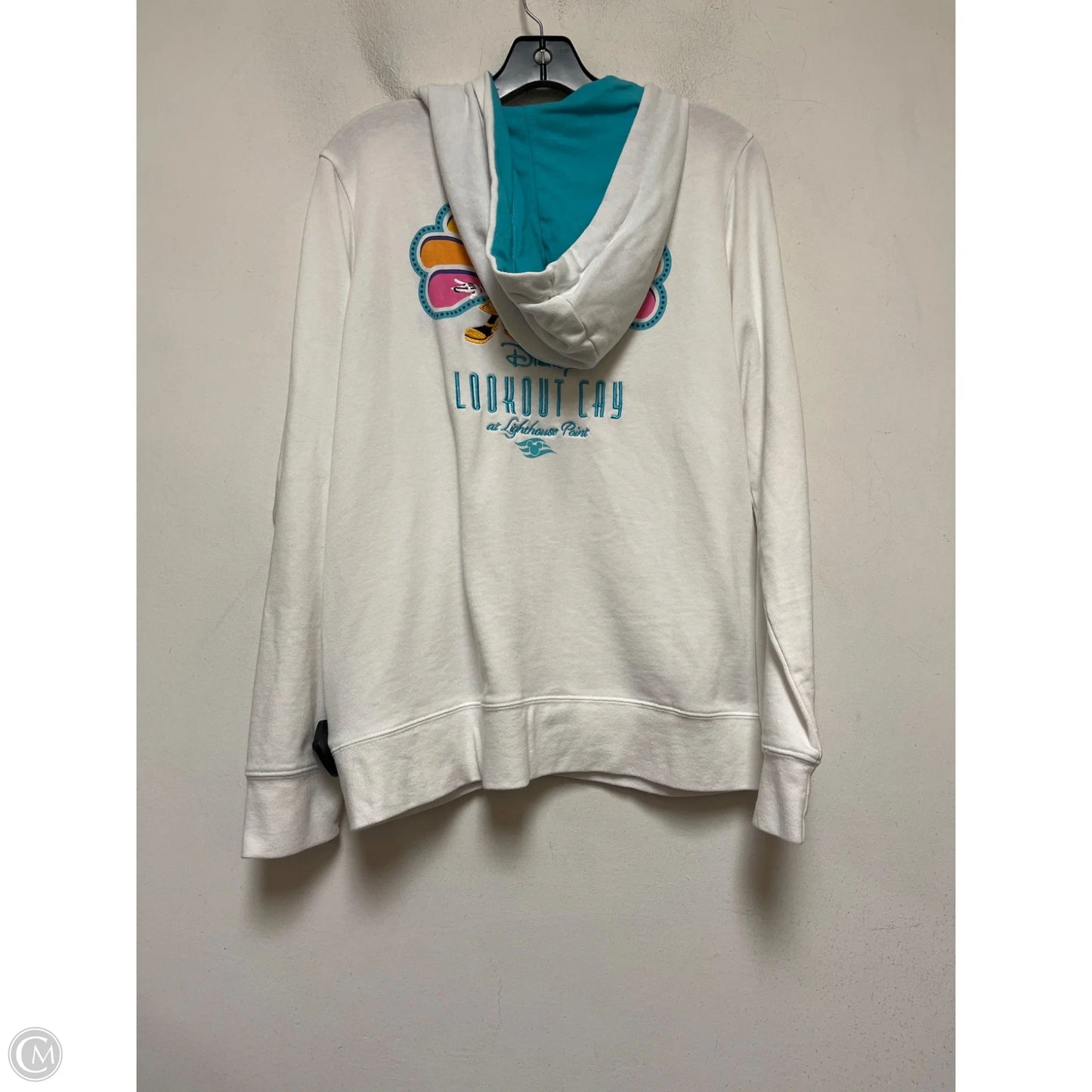 Sweatshirt Hoodie By Disney In White, Size: Xl