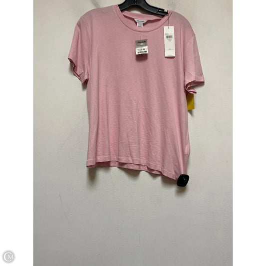 Top Short Sleeve Basic By Calvin Klein In Pink, Size: Xl