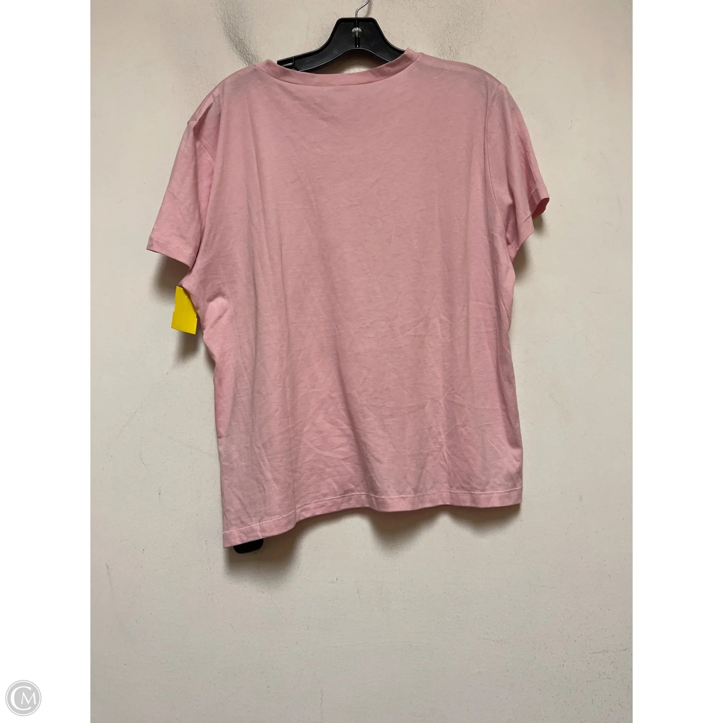 Top Short Sleeve Basic By Calvin Klein In Pink, Size: Xl
