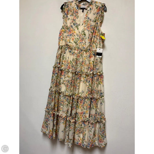 Dress Casual Maxi By Eloquii In Floral Print, Size: Xl