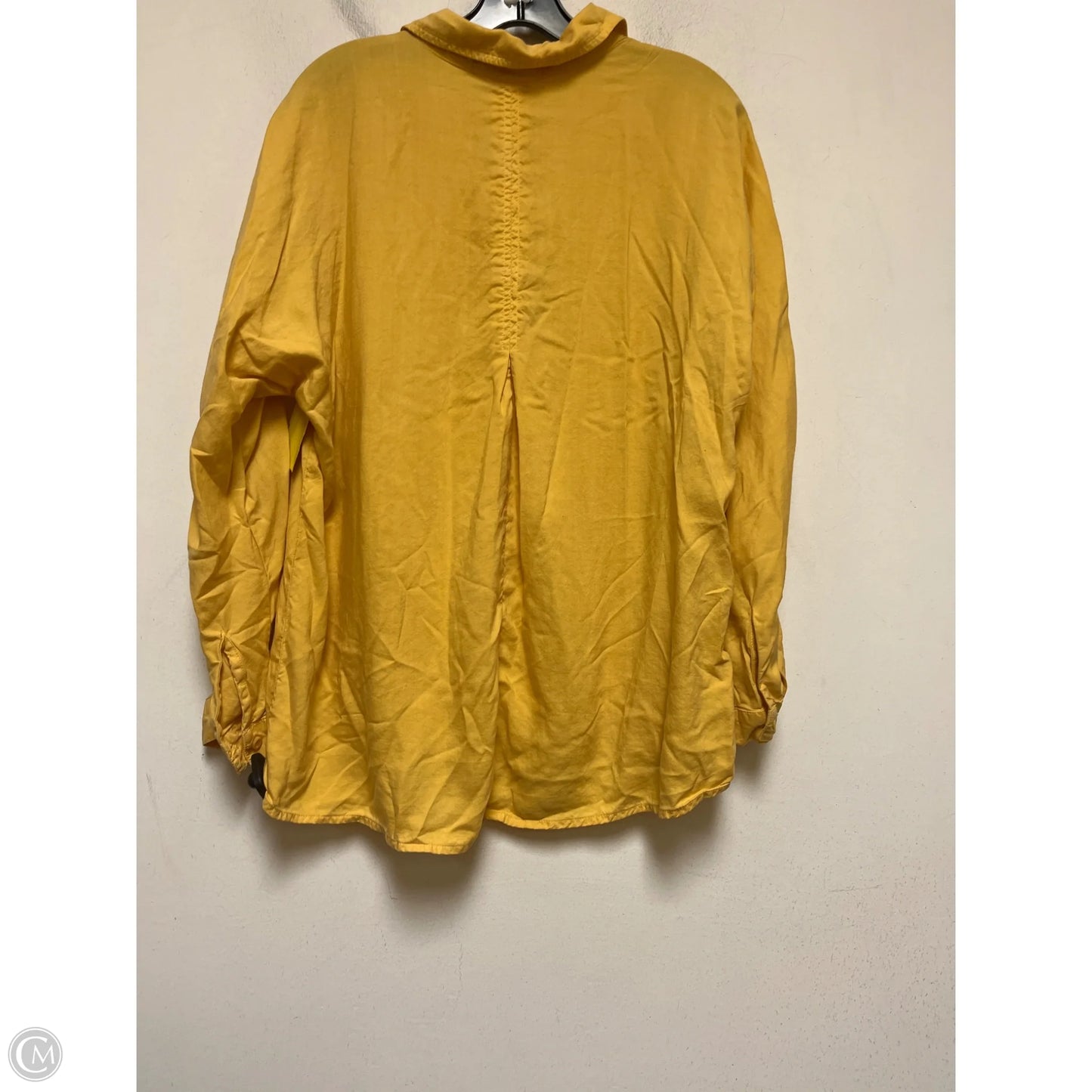 Top Long Sleeve By Cloth & Stone In Yellow, Size: L