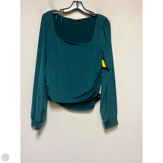 Top Long Sleeve By Lush In Green, Size: Xl