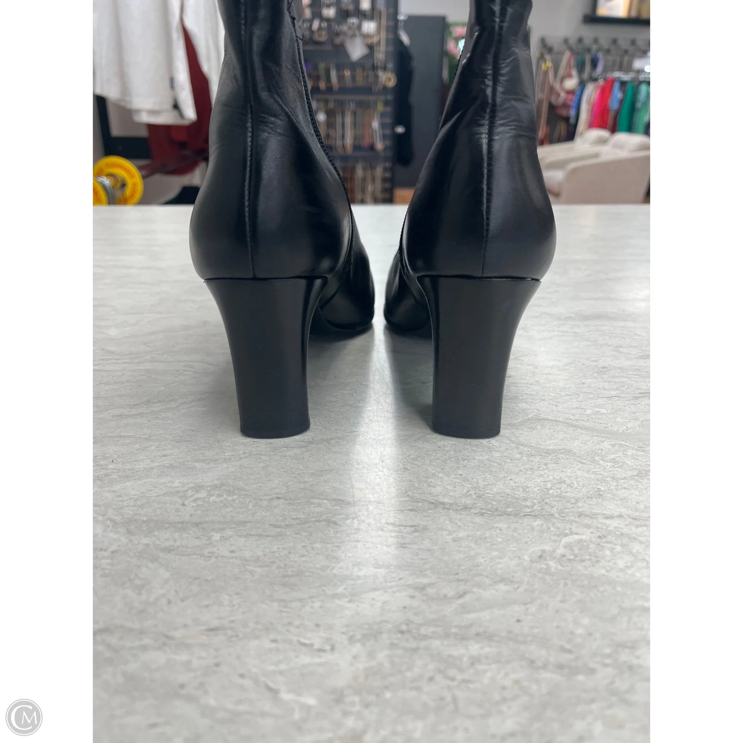 Boots Mid-calf Heels By Antonio Melani In Black, Size: 9