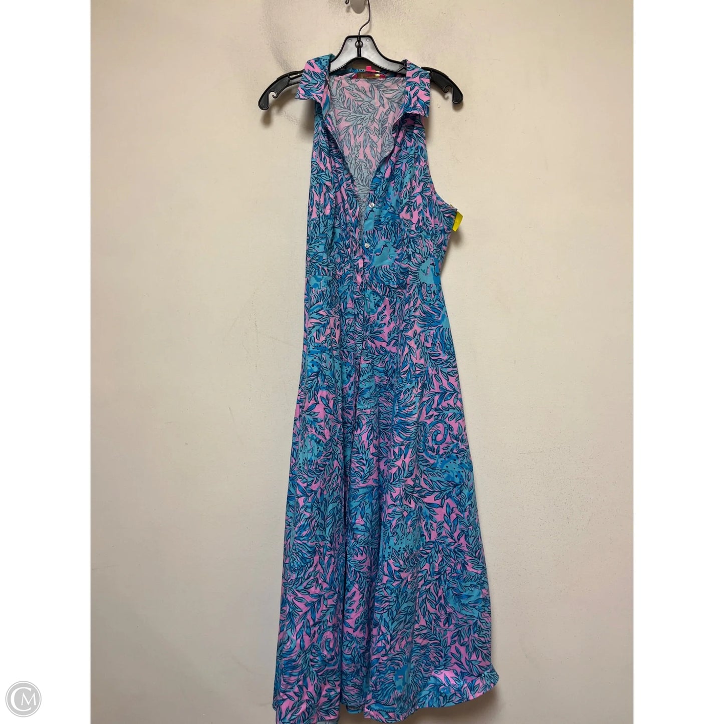 Dress Designer By Lilly Pulitzer In Blue & Pink, Size: L