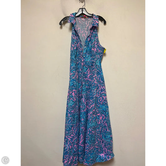 Dress Designer By Lilly Pulitzer In Blue & Pink, Size: L