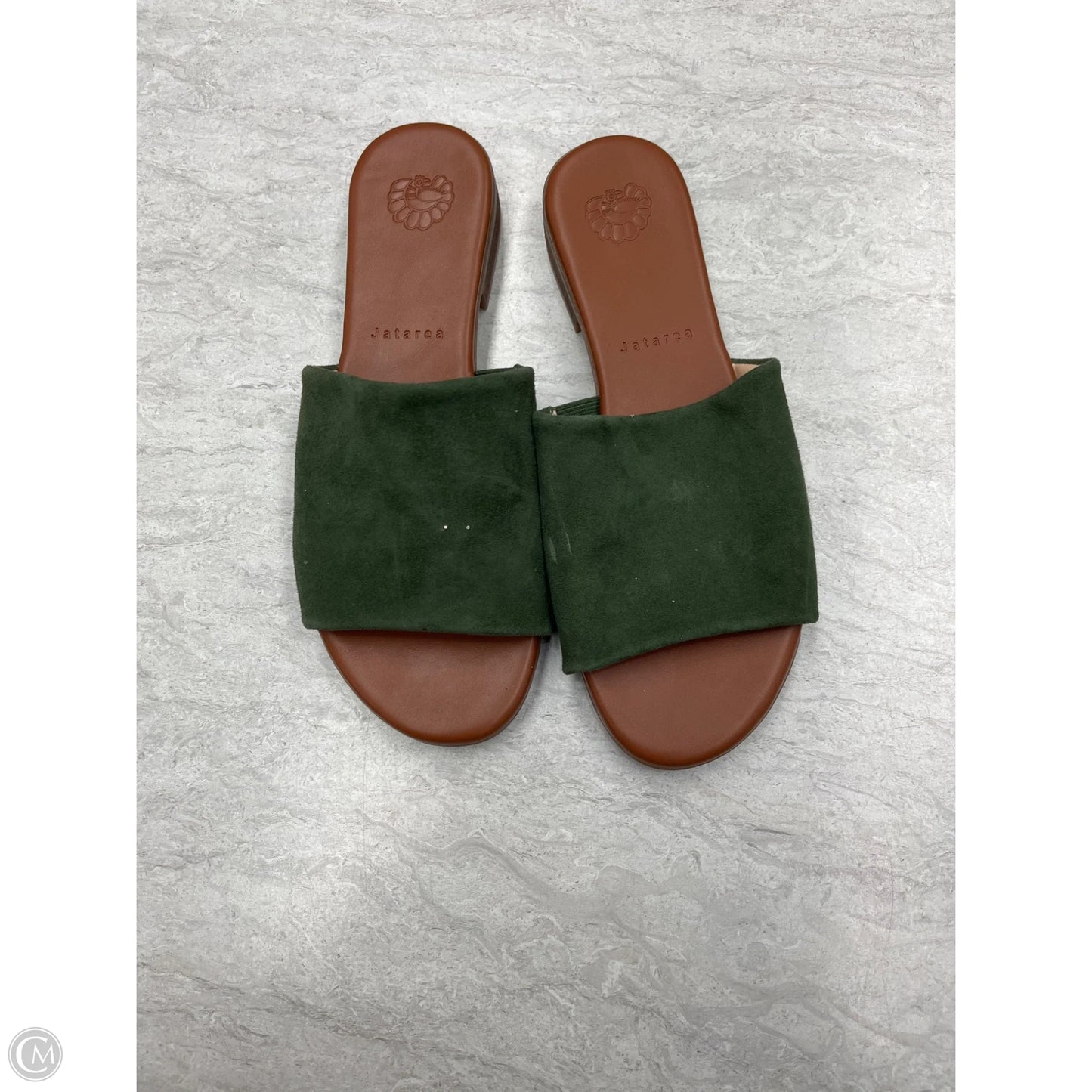 Sandals Flats By Clothes Mentor In Green, Size: 8