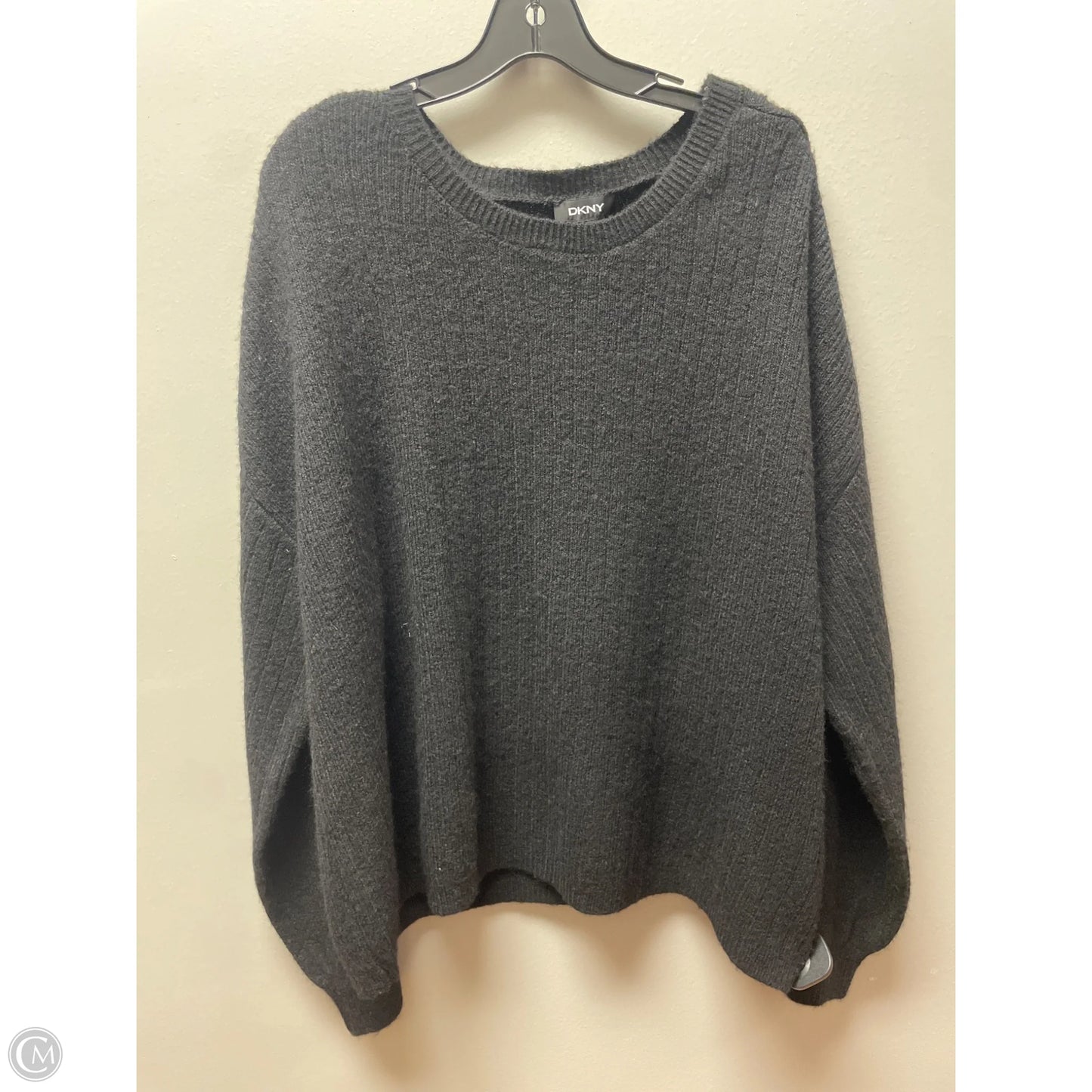 Sweater By Dkny In Black, Size: 2x