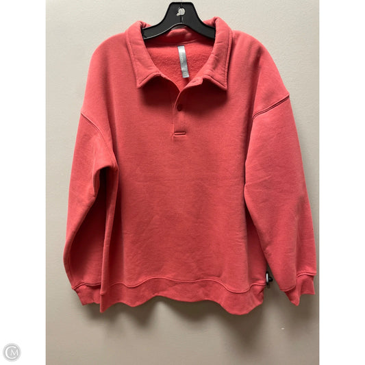 Sweatshirt Collar By Mondetta In Red, Size: L