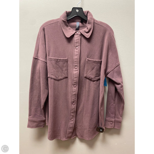 Jacket Shirt By Mondetta In Purple, Size: M