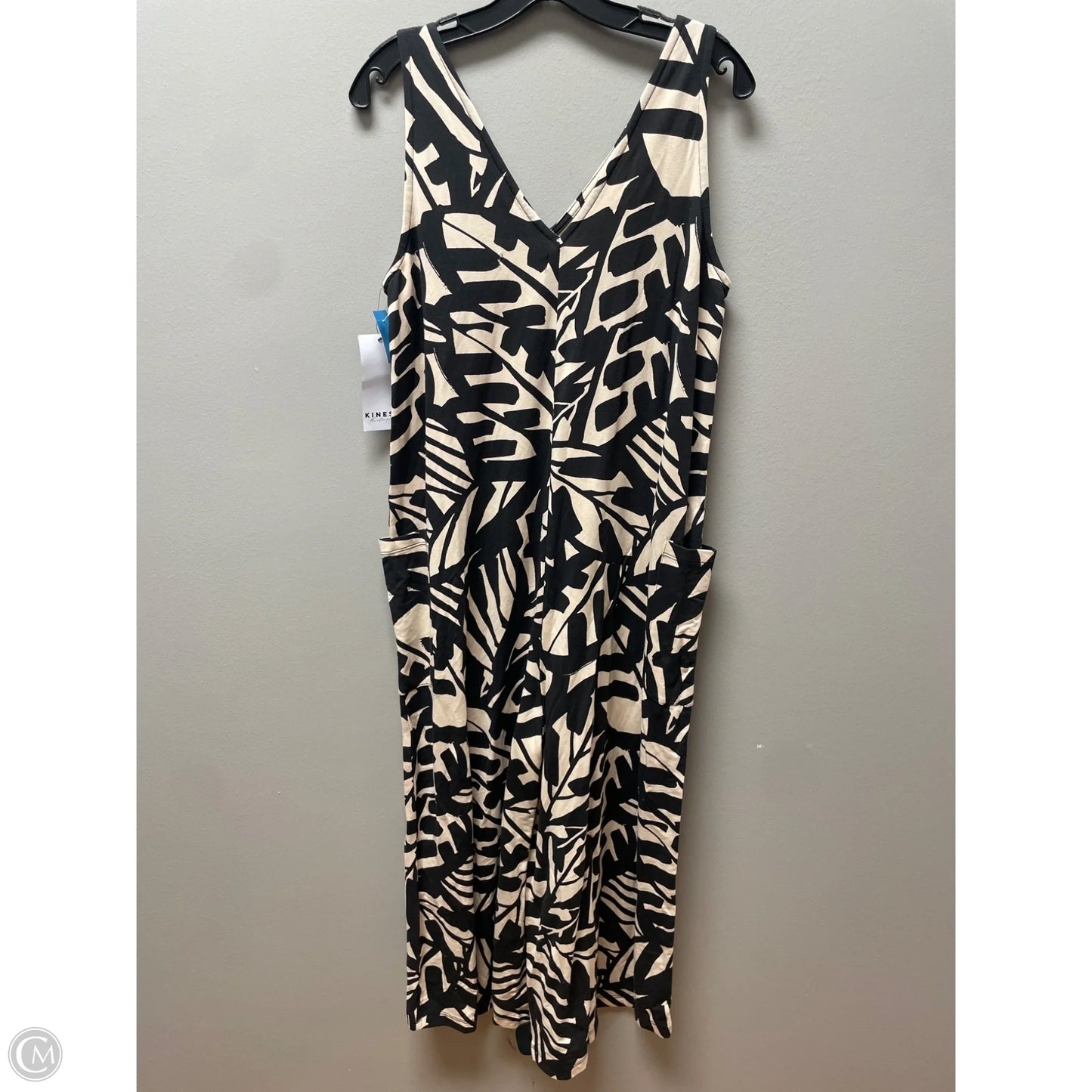 Jumpsuit By Kinesis In Black & Tan, Size: S