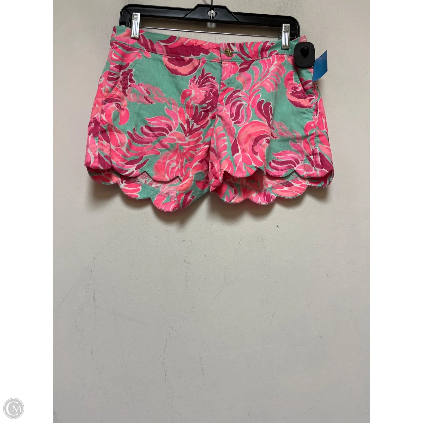 Shorts Designer By Lilly Pulitzer In Green & Pink, Size: 2