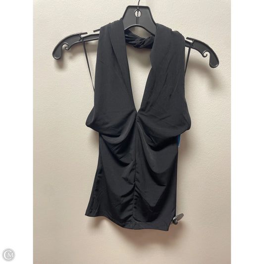 Top Sleeveless By Mng In Black, Size: S