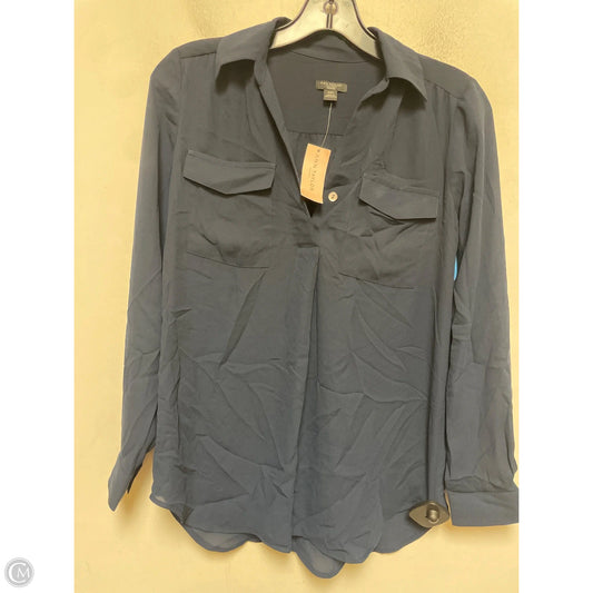 Top Long Sleeve By Ann Taylor In Blue, Size: Xxs