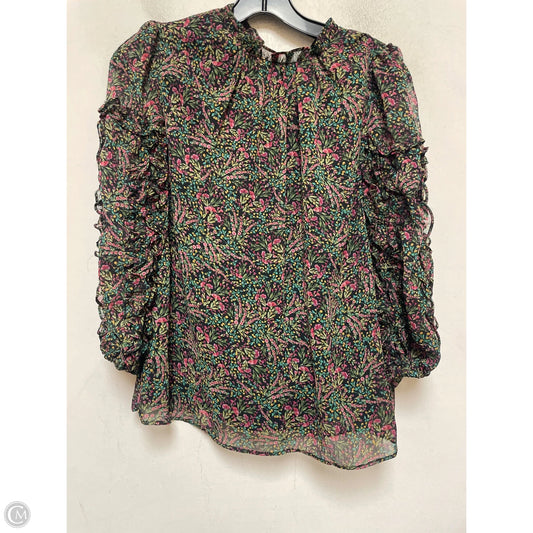 Top Long Sleeve By Cece In Floral Print, Size: S