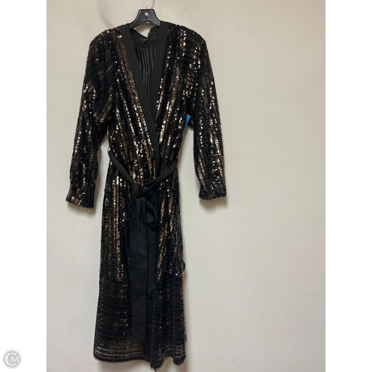 Dress Casual Midi By Bcbgmaxazria In Black, Size: L