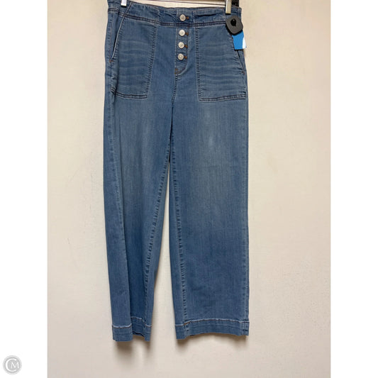 Jeans Wide Leg By Chicos In Blue Denim, Size: 4