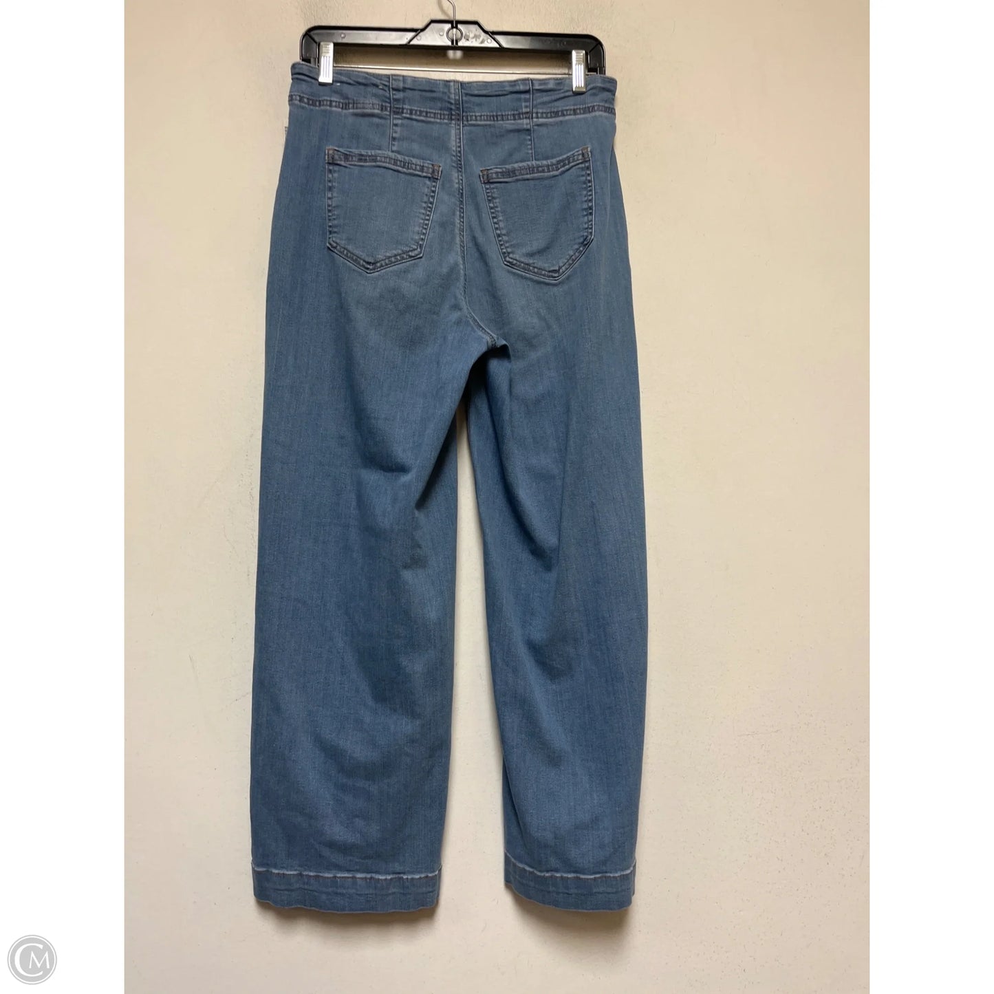 Jeans Wide Leg By Chicos In Blue Denim, Size: 4
