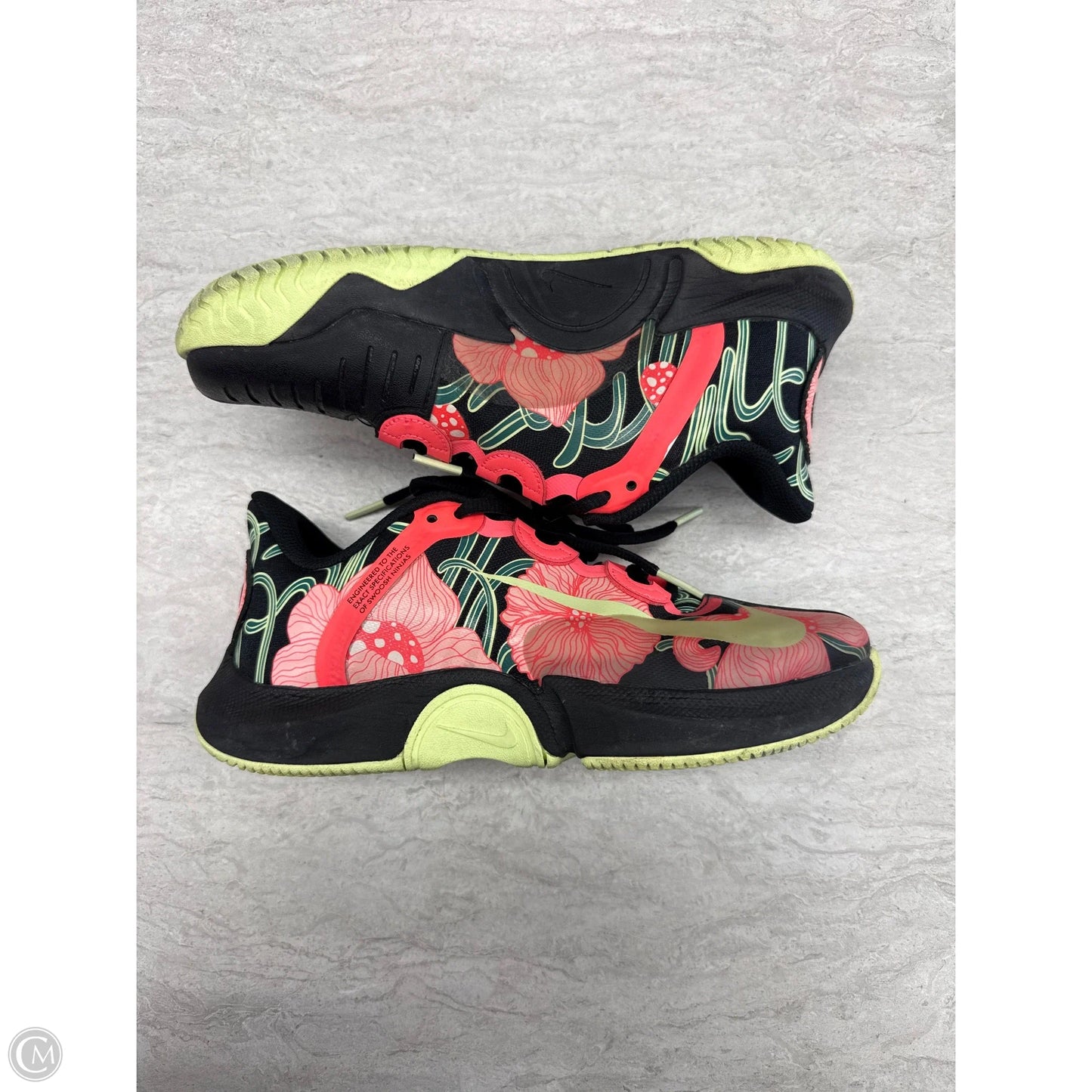 Shoes Athletic By Nike In Black & Pink, Size: 6