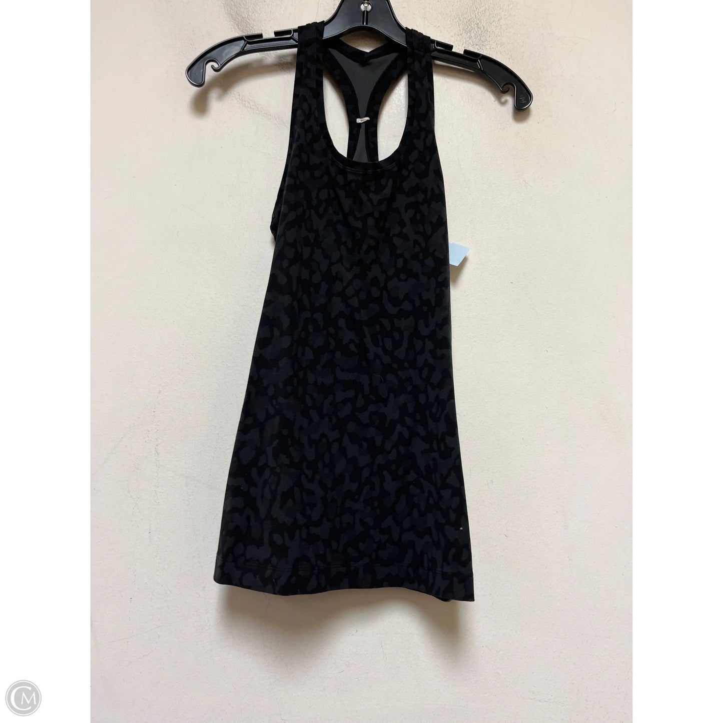 Athletic Tank Top By Lululemon In Black & Grey, Size: S