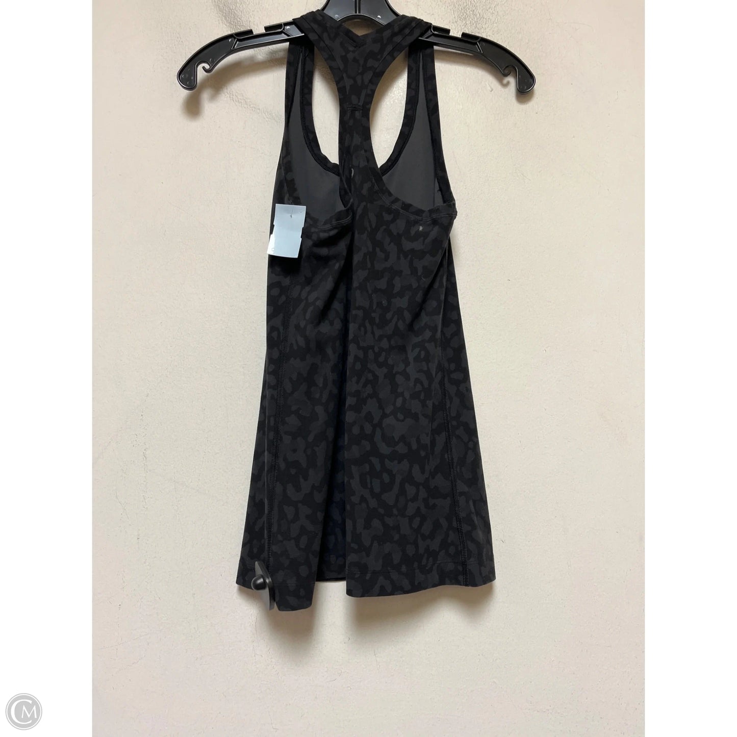 Athletic Tank Top By Lululemon In Black & Grey, Size: S