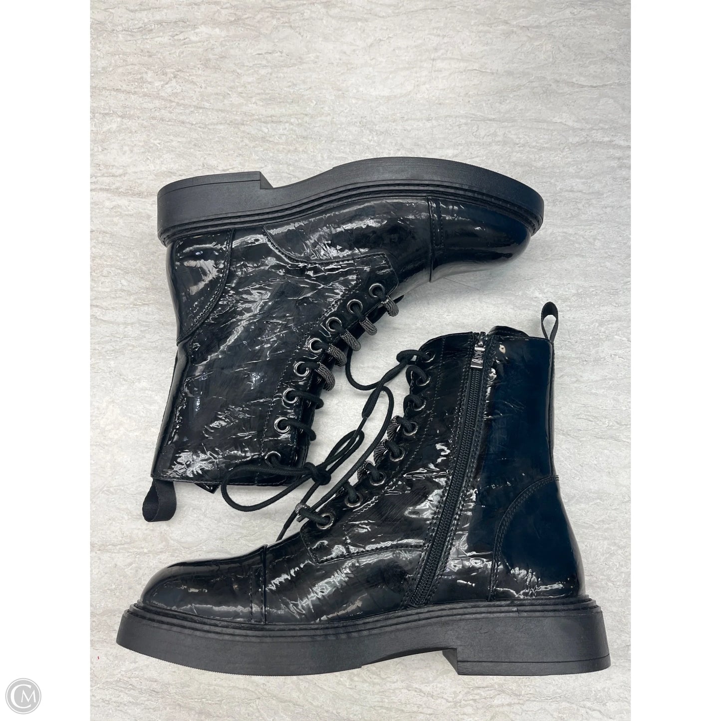 Boots Ankle Flats By Dkny In Black, Size: 9