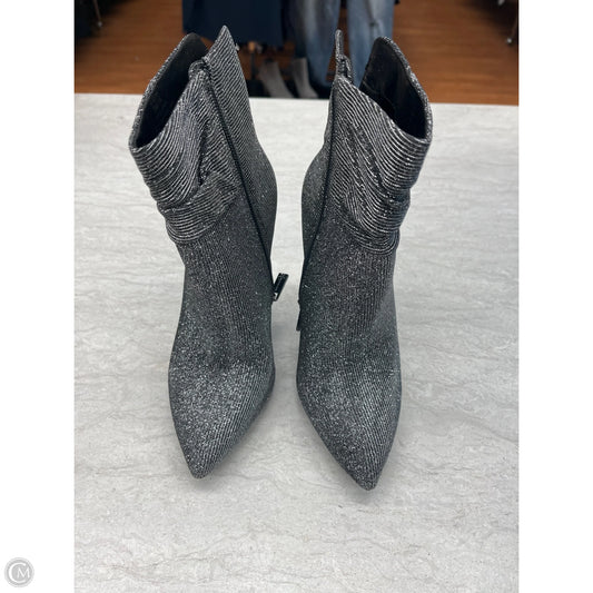 Boots Ankle Heels By Jessica Simpson In Silver, Size: 5