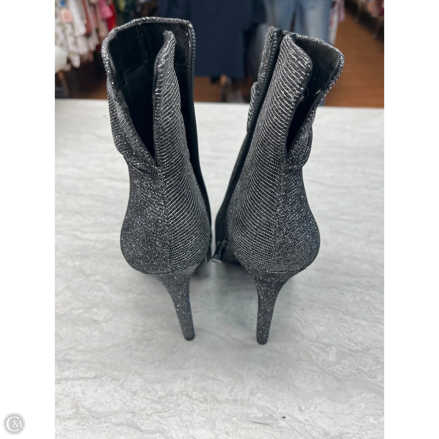 Boots Ankle Heels By Jessica Simpson In Silver, Size: 5