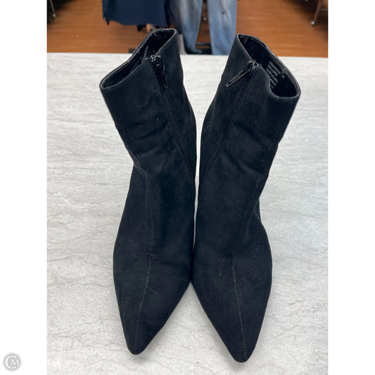 Boots Ankle Heels By Betsey Johnson In Black, Size: 7.5