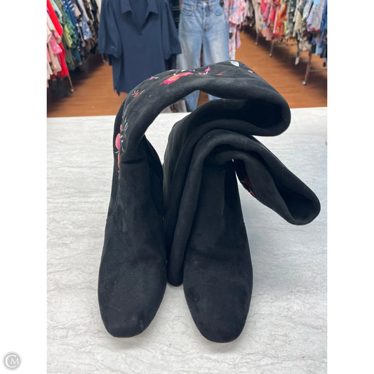 Boots Knee Heels By Inc In Floral Print, Size: 7