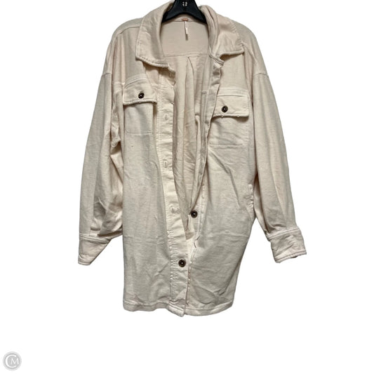 Jacket Shirt By Free People In Cream, Size: S