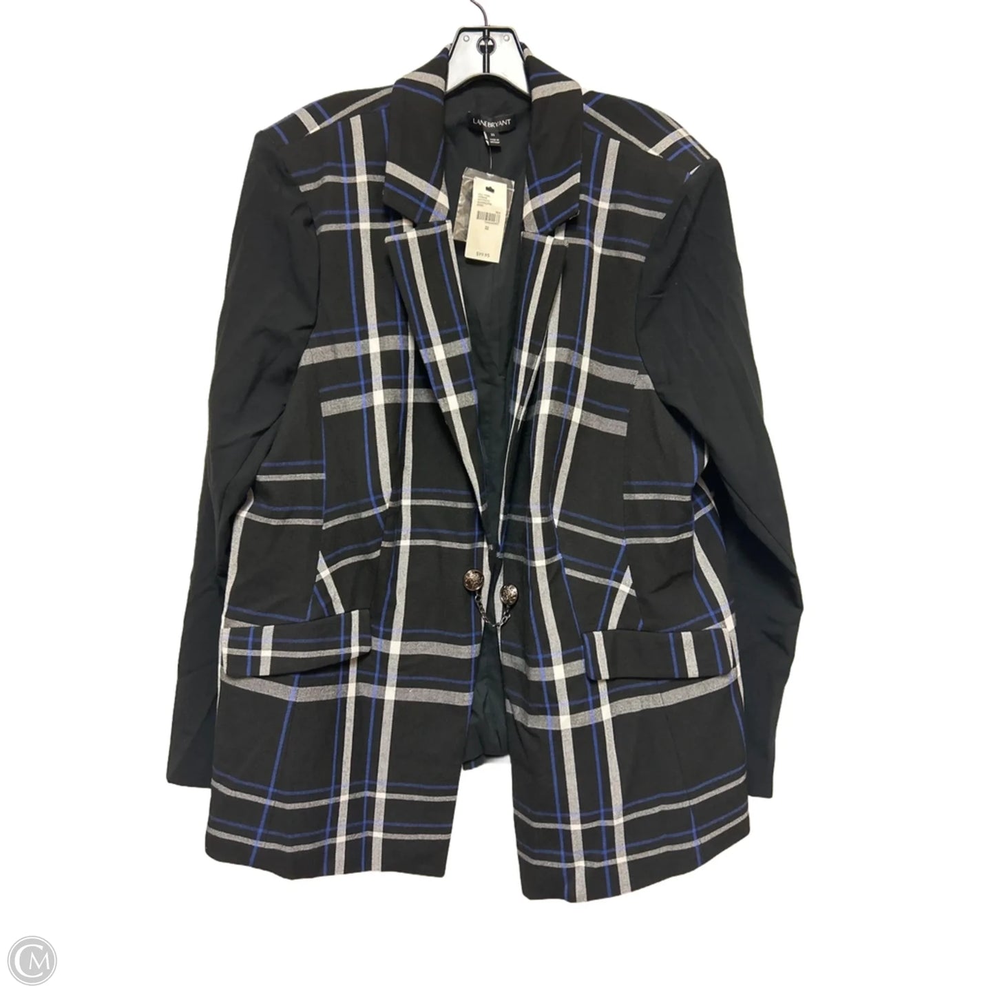 Blazer By Lane Bryant In Plaid Pattern, Size: 3x