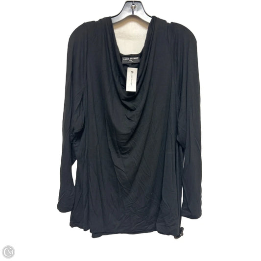 Top Long Sleeve By Lane Bryant In Black, Size: 4x