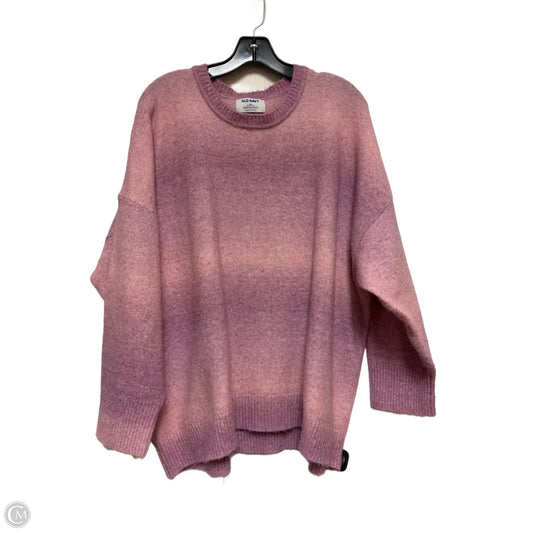 Sweater By Old Navy In Pink & Purple, Size: 2x