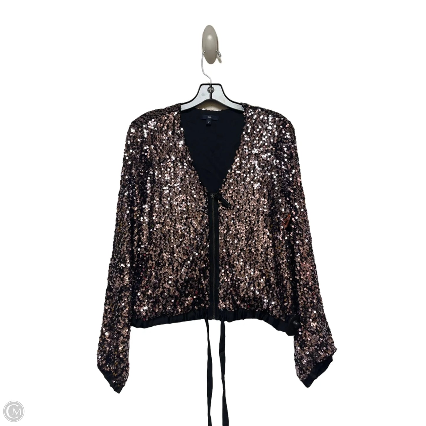 Jacket Other By Gap In Black & Silver, Size: M