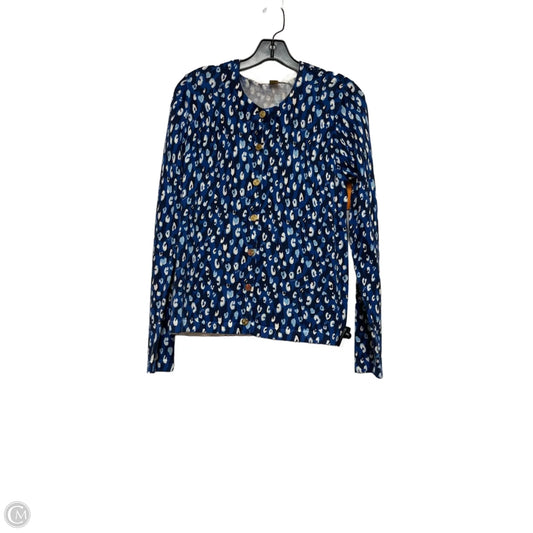 Cardigan Designer By Lilly Pulitzer In Blue & White, Size: S