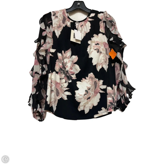 Top Long Sleeve By Anne Klein In Floral Print, Size: Xs