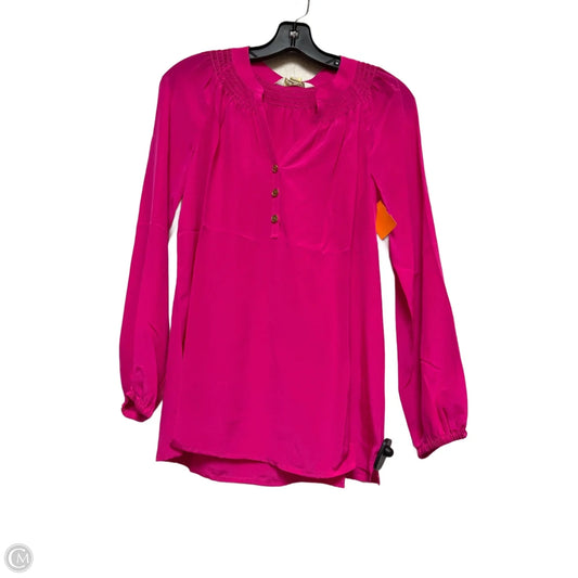Top Long Sleeve Designer By Lilly Pulitzer In Pink, Size: Xs