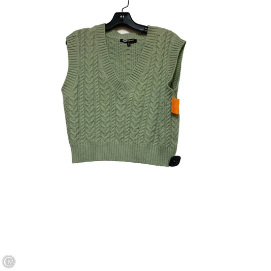 Vest Sweater By Clothes Mentor In Green, Size: L