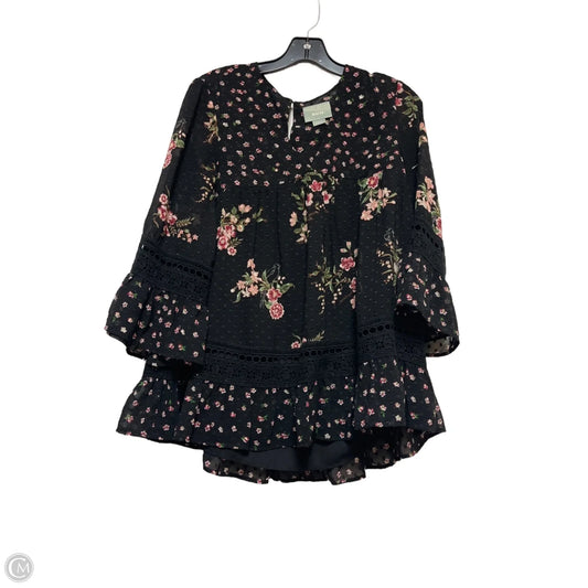 Top Short Sleeve By Maeve In Floral Print, Size: S