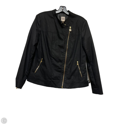Jacket Other By Anne Klein In Black, Size: L