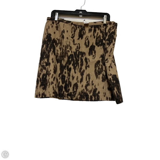 Skirt Mini & Short By Banana Republic In Black & Brown, Size: 14