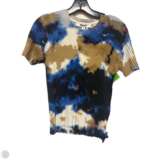 Top Short Sleeve Basic By Dkny In Multi-colored, Size: M